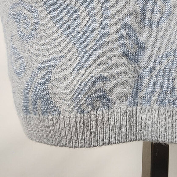 Vintage Express Blue Knit Wool Sweater Dress Size M - Picture 5 of 10